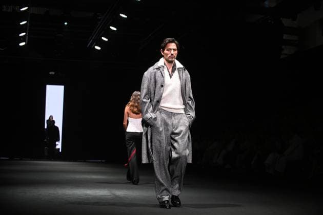 Pedro del Hierro fashion show at the 81st edition of MBFWM Andrés Velencoso parades for Pedro del Hierro at the 81st edition of MBFWM, February 20, 2025, in Madrid Spain PEDRO DEL HIERRO SHOW MBFWM FAMOUS MODELS José Madrid Madrid Spain  Copyright: xJosÃ xOlivax 6532609