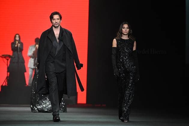 Entertainment Bilder des Tages Pedro del Hierro fashion show at the 81st edition of MBFWM Andrés Velencoso and Rocío Crusset fashion show for Pedro del Hierro at the 81st edition of MBFWM, on February 20, 2025, in Madrid Spain PEDRO DEL HIERRO SHOW MBFWM FAMOUS MODELS José Madrid Madrid Spain  Copyright: xJosÃ xOlivax 6532625