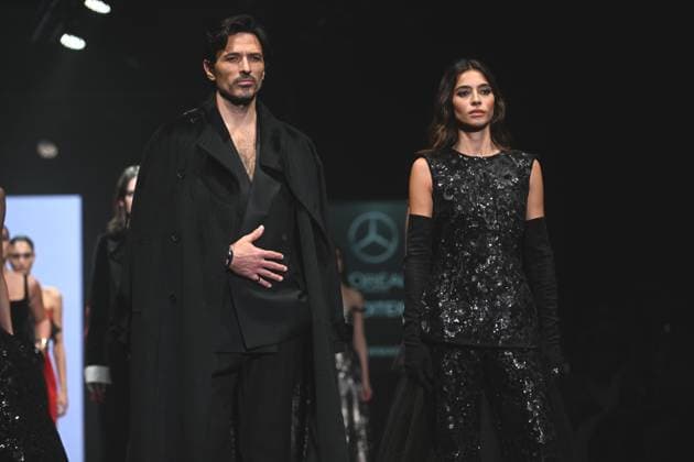 Pedro del Hierro fashion show at the 81st edition of MBFWM Andrés Velencoso and Rocío Crusset fashion show for Pedro del Hierro at the 81st edition of MBFWM, on February 20, 2025, in Madrid Spain PEDRO DEL HIERRO SHOW MBFWM FAMOUS MODELS José Madrid Madrid Spain  Copyright: xJosÃ xOlivax 6532631