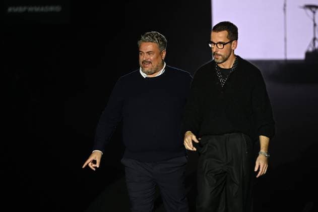 A model wears at collection runway a creation from Pedro de lHierro during Pasarela Cibeles Mercedes-Benz Fashion Week Madrid 2025 in Madrid, on Thursday ,20 February 2025. Cordon Press 