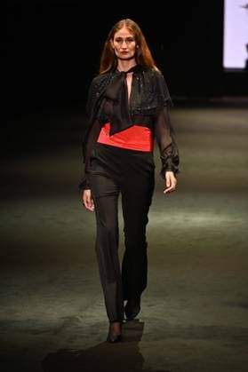 A model wears at collection runway a creation from Pedro de lHierro during Pasarela Cibeles Mercedes-Benz Fashion Week Madrid 2025 in Madrid, on Thursday ,20 February 2025. Cordon Press 