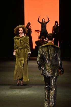A model wears at collection runway a creation from Pedro de lHierro during Pasarela Cibeles Mercedes-Benz Fashion Week Madrid 2025 in Madrid, on Thursday ,20 February 2025. Cordon Press 