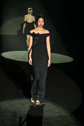 A model wears at collection runway a creation from Menchen Thomas during Pasarela Cibeles Mercedes-Benz Fashion Week Madrid 2025 in Madrid, on Thursday ,20 February 2025. Cordon Press 