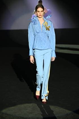 A model wears at collection runway a creation from Menchen Thomas during Pasarela Cibeles Mercedes-Benz Fashion Week Madrid 2025 in Madrid, on Thursday ,20 February 2025. Cordon Press 