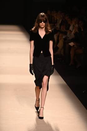 A model wears at collection runway a creation from Alex Riviere during Pasarela Cibeles Mercedes-Benz Fashion Week Madrid 2025 in Madrid, on Thursday ,20 February 2025. Cordon Press 