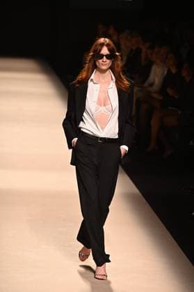 A model wears at collection runway a creation from Alex Riviere during Pasarela Cibeles Mercedes-Benz Fashion Week Madrid 2025 in Madrid, on Thursday ,20 February 2025. Cordon Press 