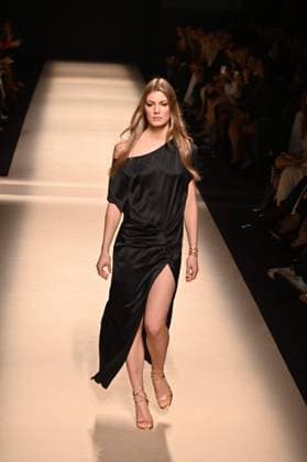 A model wears at collection runway a creation from Alex Riviere during Pasarela Cibeles Mercedes-Benz Fashion Week Madrid 2025 in Madrid, on Thursday ,20 February 2025. Cordon Press 