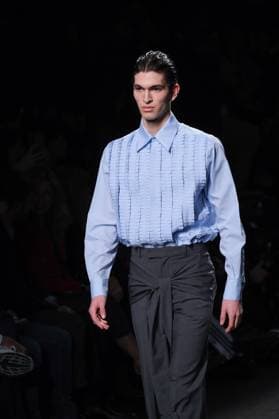 Mans Fashion Week in Madrid A model walks the runway wearing a design by Mans during Mercedes-Benz Fashion Week de Madrid in IFERMA, 20 February 2025 Spain Featuring: A model walks the runway wearing a design by Mans during Mercedes-Benz Fashion Week de Madrid in IFERMA, 20 February 2025 Spain Where: Madrid, Spain When: 20 Feb 2025 Credit: Oscar Gonzalez WENN Madrid Spain Copyright: xOscarxGonzalez WENNx wenn40262734 OFA ZOJx wenn40262734