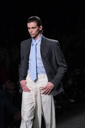 Mans Fashion Week in Madrid A model walks the runway wearing a design by Mans during Mercedes-Benz Fashion Week de Madrid in IFERMA, 20 February 2025 Spain Featuring: A model walks the runway wearing a design by Mans during Mercedes-Benz Fashion Week de Madrid in IFERMA, 20 February 2025 Spain Where: Madrid, Spain When: 20 Feb 2025 Credit: Oscar Gonzalez WENN Madrid Spain Copyright: xOscarxGonzalez WENNx wenn40262701 OFA ZOJx wenn40262701