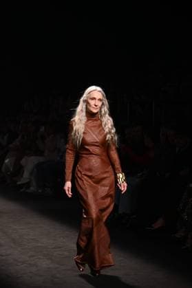 A model wears at collection runway a creation from Simorra during Pasarela Cibeles Mercedes-Benz Fashion Week Madrid 2025 in Madrid, on Friday ,21 February 2025 Cordon Press 