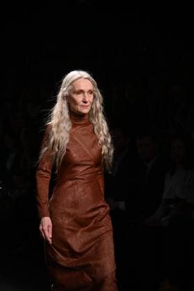 A model wears at collection runway a creation from Simorra during Pasarela Cibeles Mercedes-Benz Fashion Week Madrid 2025 in Madrid, on Friday ,21 February 2025 Cordon Press 