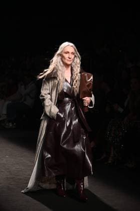 A model wears at collection runway a creation from Simorra during Pasarela Cibeles Mercedes-Benz Fashion Week Madrid 2025 in Madrid, on Friday ,21 February 2025 Cordon Press 