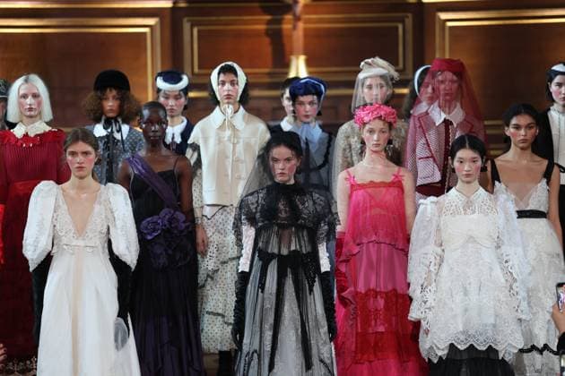 . 21 02 2025. London, United Kingdom. Bora Aksu show for Autumn Winter 2025 at London Fashion Week.  xStephenxLockx xi-Imagesx IIM-25753-0001