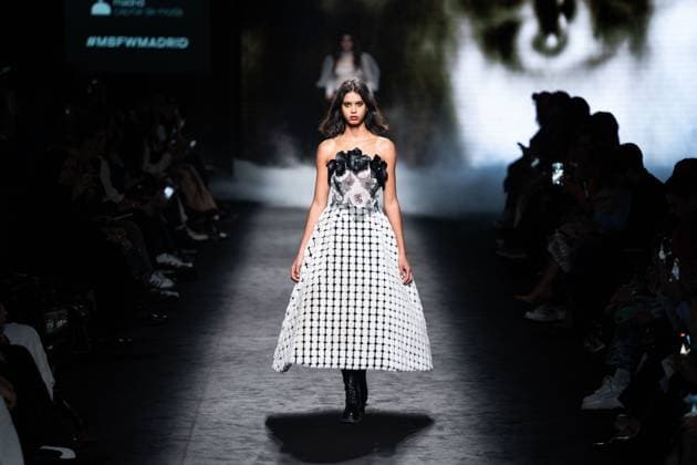 Spanish fashion designers Yolancris present their new collection at Madrid Fashion Week 2025, the most important fashion event in Spain. At IFEMA, Madrid, February 20, 2025. (20250220104)