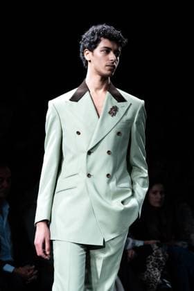 Fashion designer Baro Lucas, originally from Valladolid, presents his new collection at Madrid Fashion Week 2025, the most important fashion event in Spain. At IFEMA, Madrid, February 20, 2025. (2025022012)