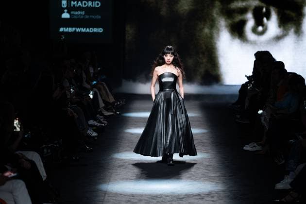 Spanish fashion designers Yolancris present their new collection at Madrid Fashion Week 2025, the most important fashion event in Spain. At IFEMA, Madrid, February 20, 2025. (20250220122)