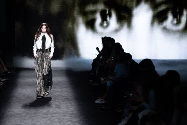 Spanish fashion designers Yolancris present their new collection at Madrid Fashion Week 2025, the most important fashion event in Spain. At IFEMA, Madrid, February 20, 2025. (20250220124)