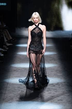 Spanish fashion designers Yolancris present their new collection at Madrid Fashion Week 2025, the most important fashion event in Spain. At IFEMA, Madrid, February 20, 2025. (20250220125)
