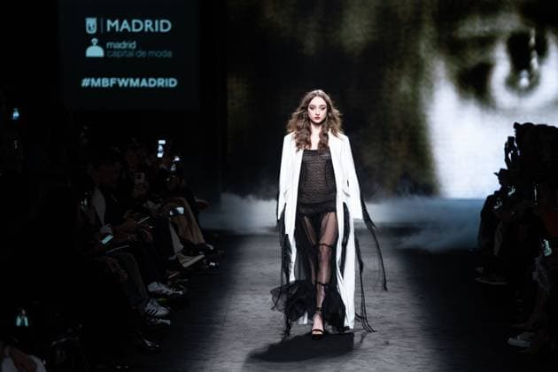 Spanish fashion designers Yolancris present their new collection at Madrid Fashion Week 2025, the most important fashion event in Spain. At IFEMA, Madrid, February 20, 2025. (20250220109)