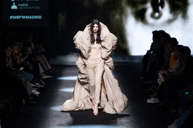 Spanish fashion designers Yolancris present their new collection at Madrid Fashion Week 2025, the most important fashion event in Spain. At IFEMA, Madrid, February 20, 2025. (20250220127)