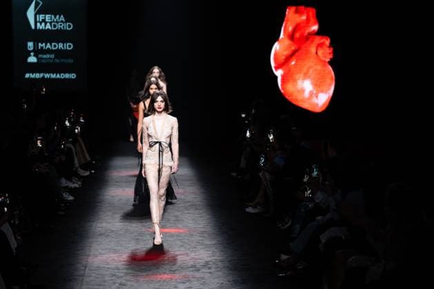 Spanish fashion designers Yolancris present their new collection at Madrid Fashion Week 2025, the most important fashion event in Spain. At IFEMA, Madrid, February 20, 2025. (20250220150)