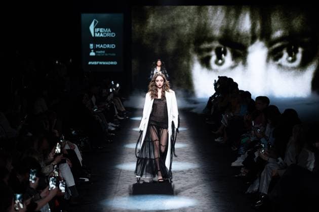 Spanish fashion designers Yolancris present their new collection at Madrid Fashion Week 2025, the most important fashion event in Spain. At IFEMA, Madrid, February 20, 2025. (20250220112)