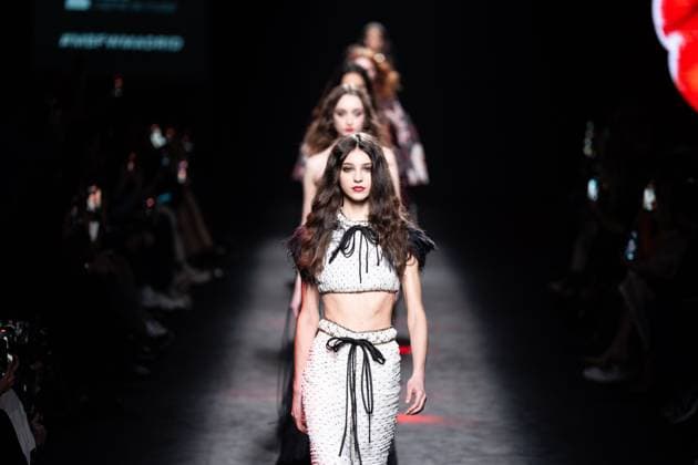 Spanish fashion designers Yolancris present their new collection at Madrid Fashion Week 2025, the most important fashion event in Spain. At IFEMA, Madrid, February 20, 2025. (20250220153)