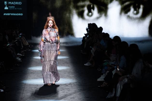 Spanish fashion designers Yolancris present their new collection at Madrid Fashion Week 2025, the most important fashion event in Spain. At IFEMA, Madrid, February 20, 2025. (20250220115)