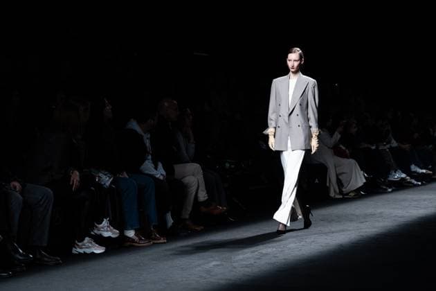 Fashion designer Baro Lucas, originally from Valladolid, presents his new collection at Madrid Fashion Week 2025, the most important fashion event in Spain. At IFEMA, Madrid, February 20, 2025. (202502204)