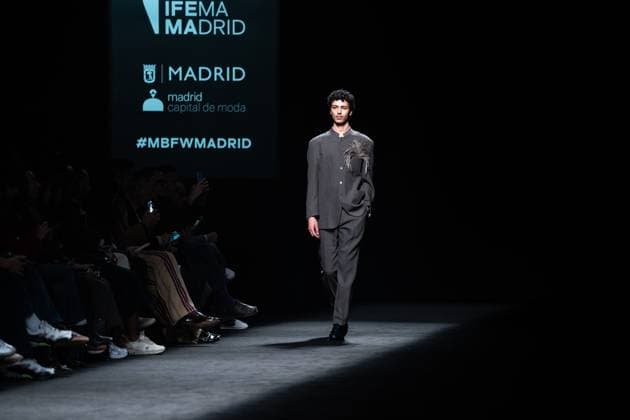 Fashion designer Baro Lucas, originally from Valladolid, presents his new collection at Madrid Fashion Week 2025, the most important fashion event in Spain. At IFEMA, Madrid, February 20, 2025. (202502206)