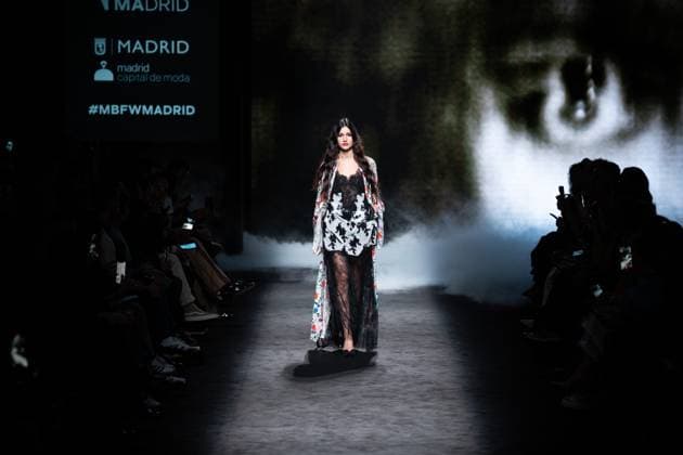 Spanish fashion designers Yolancris present their new collection at Madrid Fashion Week 2025, the most important fashion event in Spain. At IFEMA, Madrid, February 20, 2025. (2025022092)