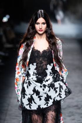 Spanish fashion designers Yolancris present their new collection at Madrid Fashion Week 2025, the most important fashion event in Spain. At IFEMA, Madrid, February 20, 2025. (2025022094)