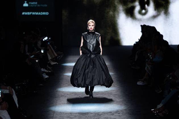 Spanish fashion designers Yolancris present their new collection at Madrid Fashion Week 2025, the most important fashion event in Spain. At IFEMA, Madrid, February 20, 2025. (20250220138)