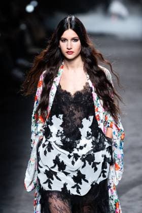 Spanish fashion designers Yolancris present their new collection at Madrid Fashion Week 2025, the most important fashion event in Spain. At IFEMA, Madrid, February 20, 2025. (2025022095)