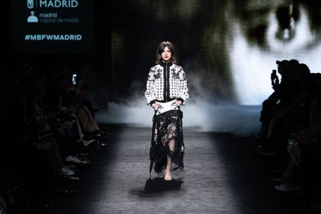 Spanish fashion designers Yolancris present their new collection at Madrid Fashion Week 2025, the most important fashion event in Spain. At IFEMA, Madrid, February 20, 2025. (20250220100)