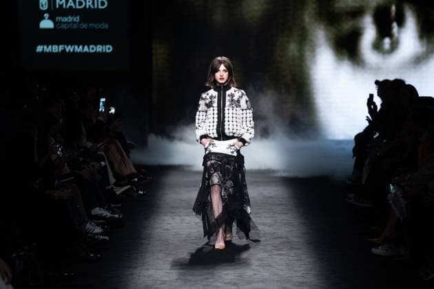 Spanish fashion designers Yolancris present their new collection at Madrid Fashion Week 2025, the most important fashion event in Spain. At IFEMA, Madrid, February 20, 2025. (20250220101)