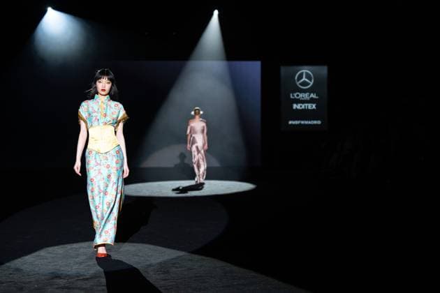 Menchen Tomas, female designer from Barcelona, presents Blitz, her new collection at Madrid Fashion Week 2025, the most important fashion event in Spain. At IFEMA, Madrid, February 20, 2025. (20250220256)