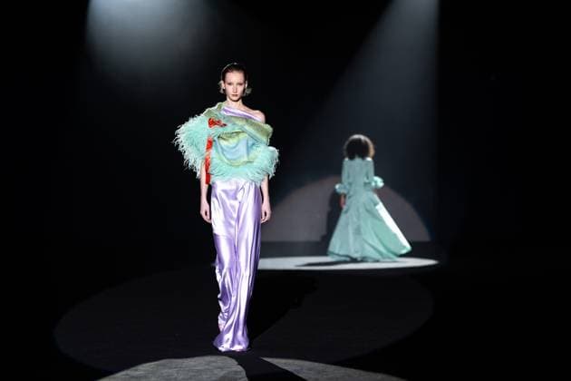 Menchen Tomas, female designer from Barcelona, presents Blitz, her new collection at Madrid Fashion Week 2025, the most important fashion event in Spain. At IFEMA, Madrid, February 20, 2025. (20250220257)