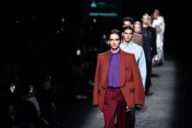 Mans Concept, fashion brand created by designer Jaime Alvarez, presents his new collection at Madrid Fashion Week 2025, the most important fashion event in Spain. At IFEMA, Madrid, February 20, 2025. (20250220238)