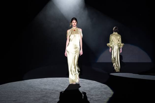Menchen Tomas, female designer from Barcelona, presents Blitz, her new collection at Madrid Fashion Week 2025, the most important fashion event in Spain. At IFEMA, Madrid, February 20, 2025. (20250220260)