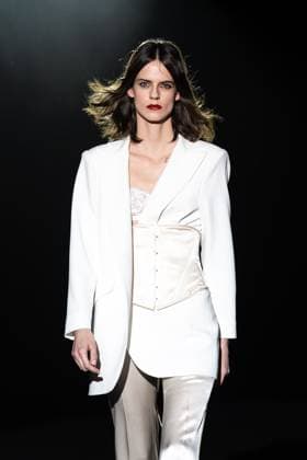 Menchen Tomas, female designer from Barcelona, presents Blitz, her new collection at Madrid Fashion Week 2025, the most important fashion event in Spain. At IFEMA, Madrid, February 20, 2025. (20250220244)