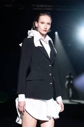Menchen Tomas, female designer from Barcelona, presents Blitz, her new collection at Madrid Fashion Week 2025, the most important fashion event in Spain. At IFEMA, Madrid, February 20, 2025. (20250220246)