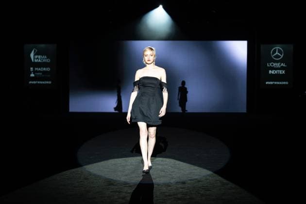 Menchen Tomas, female designer from Barcelona, presents Blitz, her new collection at Madrid Fashion Week 2025, the most important fashion event in Spain. At IFEMA, Madrid, February 20, 2025. (20250220250)