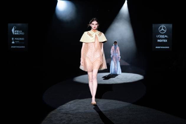 Menchen Tomas, female designer from Barcelona, presents Blitz, her new collection at Madrid Fashion Week 2025, the most important fashion event in Spain. At IFEMA, Madrid, February 20, 2025. (20250220265)