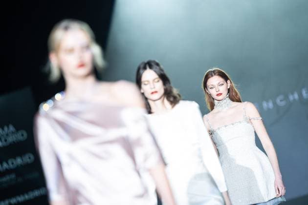 Menchen Tomas, female designer from Barcelona, presents Blitz, her new collection at Madrid Fashion Week 2025, the most important fashion event in Spain. At IFEMA, Madrid, February 20, 2025. (20250220270)