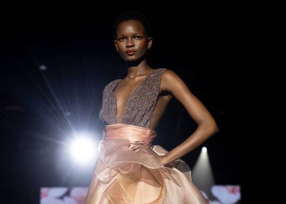 Hannibal Laguna fashion show at the 81st edition of the MBFW Two models at the Hannibal Laguna fashion show at the 81st edition of the Mercedes Benz Fashion Week MBFW, at IFEMA Madrid, on February 21, 2025, in Madrid Spain IFEMA Madrid hosts the Mercedes Benz Fashion Week Madrid MBFW from February 19 to 23 February 21 FEBRUARY 2025 HANNIBAL LAGUNA FASHION Madrid Madrid Madrid Spain  Copyright: xEduardoxParrax 6534485