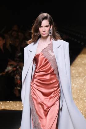Isabel Sanchis Fashion Week Isabel Sanchis during Mercedes-Benz Fashion Week de Madrid in IFERMA, 21 February 2025 Spain Featuring: A model walks the runway wearing a design by Isabel Sanchis during Mercedes-Benz Fashion Week de Madrid in IFERMA, 21 February 2025 Spain Where: Madrid, Spain When: 21 Feb 2025 Credit: Oscar Gonzalez WENN Madrid Spain Copyright: xOscarxGonzalez WENNx wenn40264423 OFA ZOJx wenn40264423