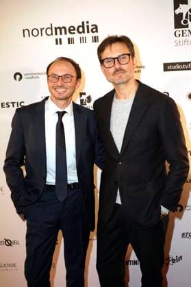 Luca Verhoeven and Simon Verhoeven at the 12th DAfFNE Award 2025 ceremony at Babylon Berlin, 21 02 2025 Foto:xT.xBartillax xFuturexImagex daffne_5239