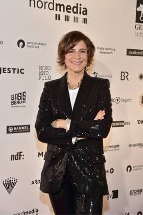 DAFFNE Award Ceremony 2025 Berlin Christina Hecke arrives for the 12th time DAfFNE German Academy for Television, an honorary award for an outstanding lifetime achievement at the 75th Berlinale in Berlin, on 21 02 2025 Photopress Mueller