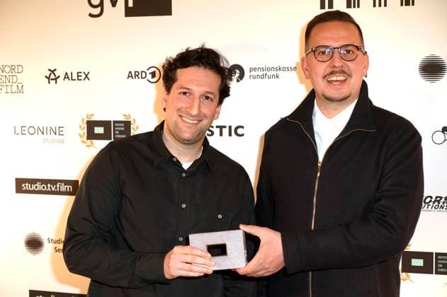 David Hadda and Juri Sternburg at the 12th DAfFNE Award 2025 ceremony at Babylon Berlin, 21 02 2025 Foto:xT.xBartillax xFuturexImagex daffne_5268